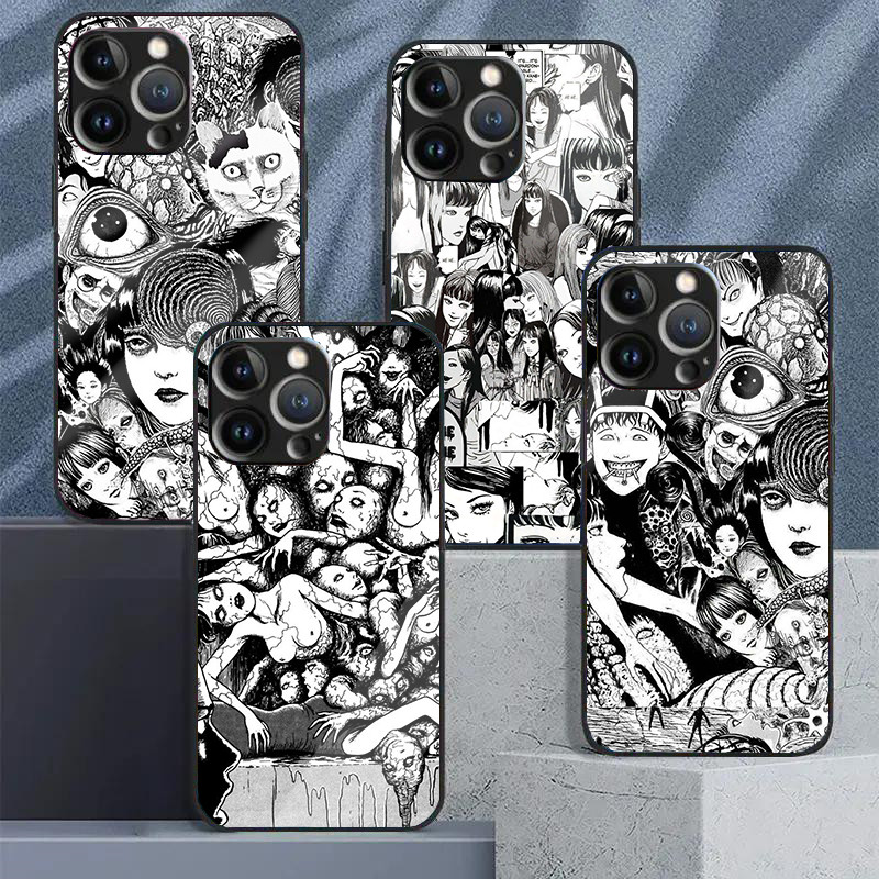 Junji ito Tomie Tees 01 Vỏ Điện Thoại Kính Cường Lực Cho IPhone 15 14 13 12 11 Pro XS Max Plus Mini X XR 8 7 6s SE2 / 3
