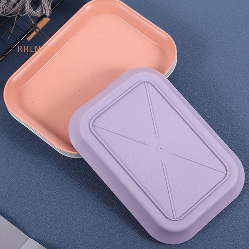 Rrlnmd > Khay đựng rơm lúa mì màu kẹo Trái cây Đồ ăn nhẹ Tấm để bàn Đồ lặt vặt Khay đựng đồ bằng nhựa Tấm vuông nhỏ Khay trang trí MỚI