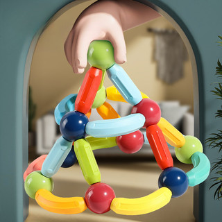 Bộ 109 Khối Xây Dựng Từ Tính - Đồ Chơi Giáo Dục Sáng Tạo Cho Trẻ Em, Gậy Từ Tính Mạnh, Đồ Chơi Học Tập Sớm Lắp Ráp DIY Cho Bé Trai