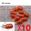 GUSTAVA 10 Phụ Kiện Xe Đạp Điện, Bóng Đèn Xe Máy Thủy Tinh 12v 48v, Bóng Đèn Cắm Trắng / Đỏ Chất Lượng Cao Phụ Kiện Xe Đạp Điện
