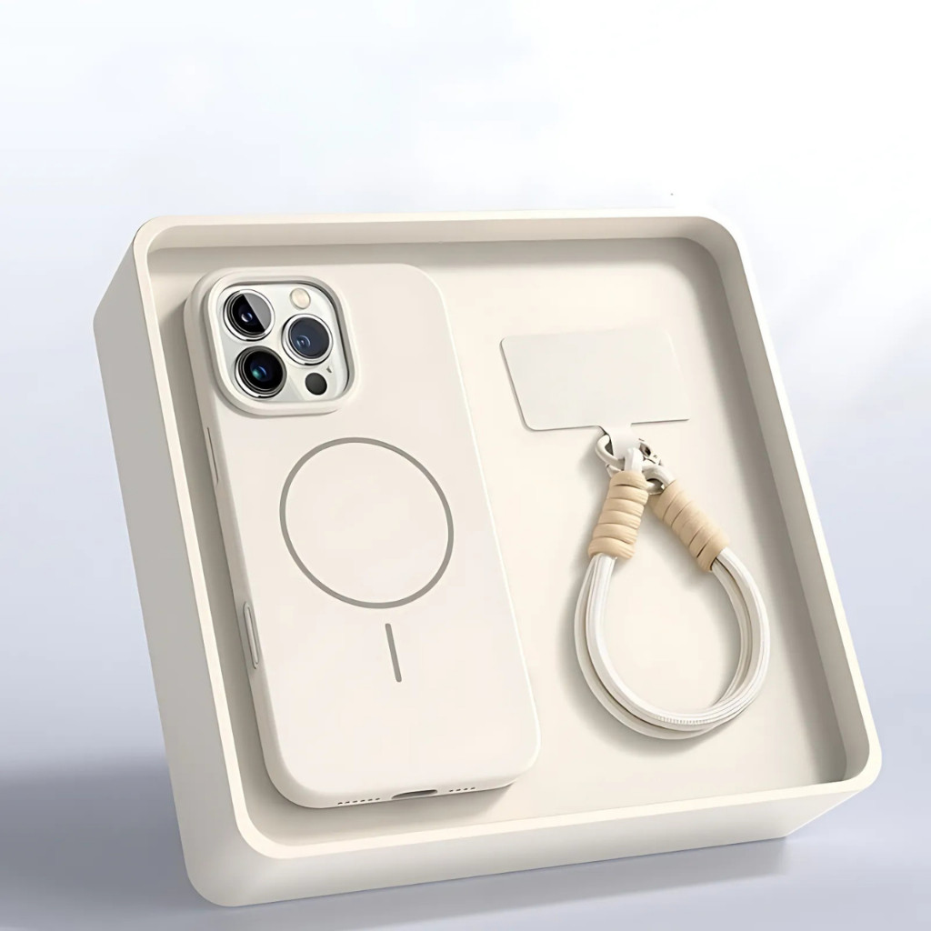 Ốp Lưng iPhone Silicon Từ Tính Chống Bẩn Có Dây Đeo,Chống Sốc Bảo Vệ Camera (KHÔNG HỘP) iP 11/12/13/14/15/16/17/Pro/Max