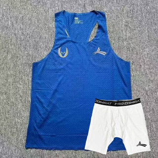 Sports Student Training Clothes Outfit Men's and Women's Marathon Racing Running Mesh Sleeveless Vest Track and Field Shorts Shorts 1FhS