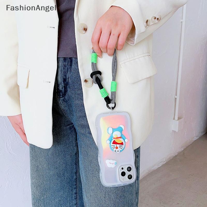 FashionAngel Cho IP 15 14 Pro Max Flip 4 Dây Coloful Dây Điện Thoại Di Động Hàn Quốc Nút Dễ Thương Di Động Chống Mất Tay Vòng Tay Dây Xích VN