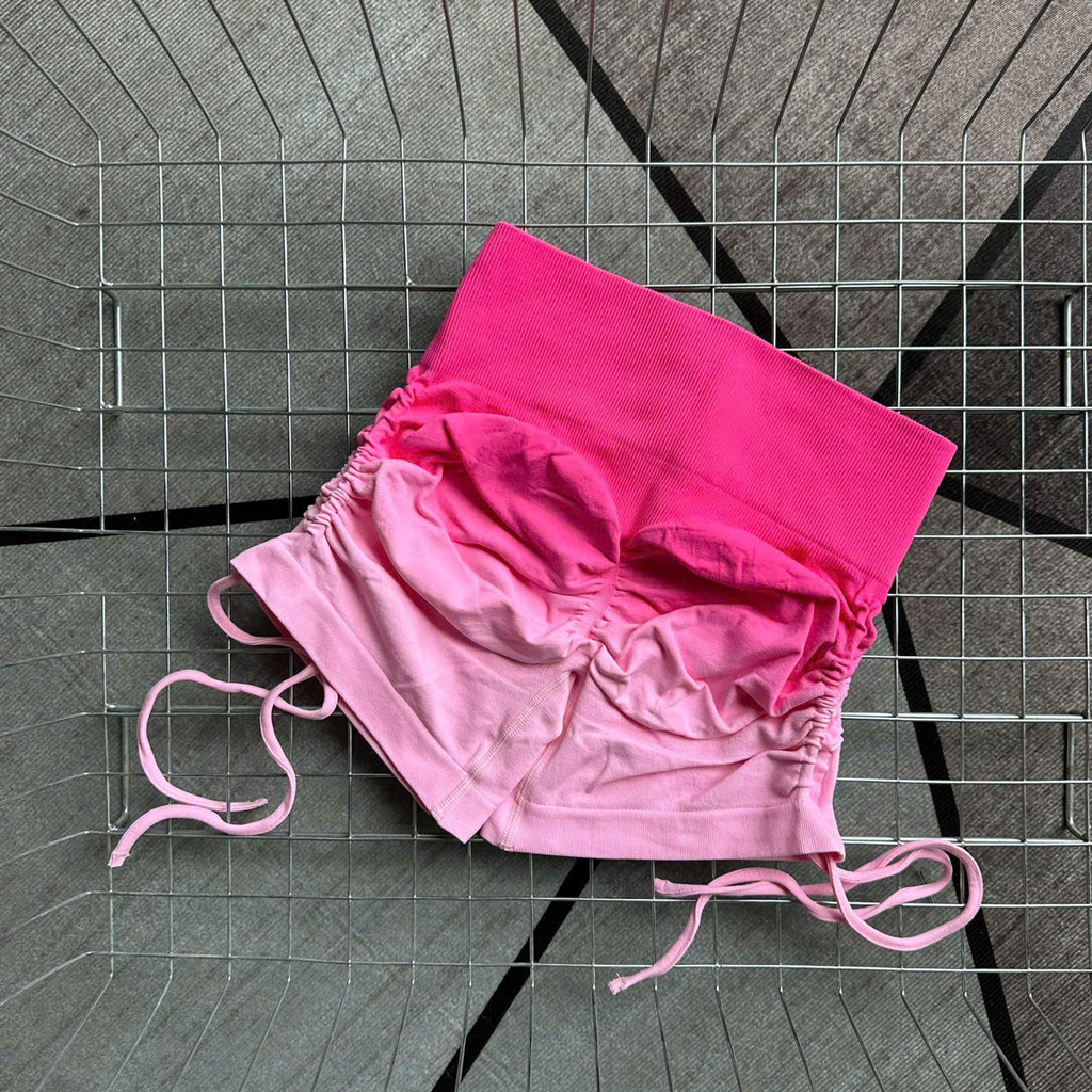 Quần Đùi Tập Gym,Yoga Loang Dây Rút Cách Diệu.Chun Mông Tôn Dáng.Chất Dệt Kim 10% Elast Cao Cấp GB130