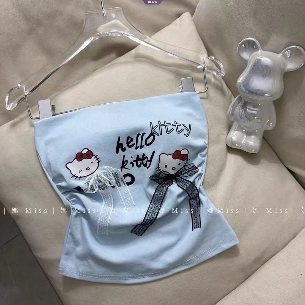 Sanrio Hello Kitty Áo Vest Nữ Mùa Hè Mỏng Nhẹ Cho Bé Gái