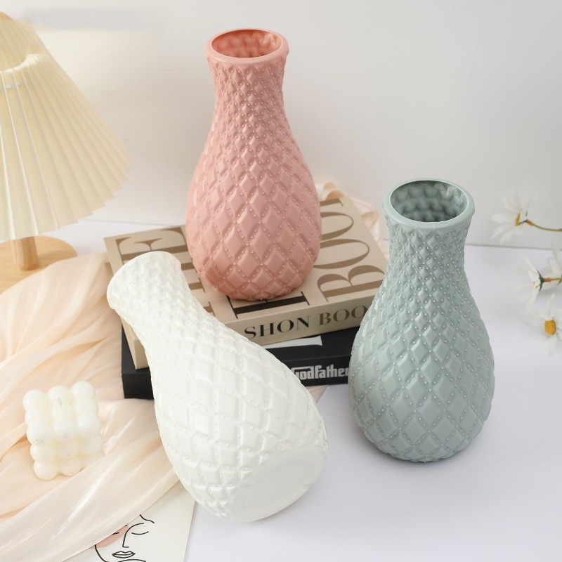 Bình nhựa Trang trí phòng khách Đồ trang trí hiện đại để cắm hoa Trang trí nhà cửa