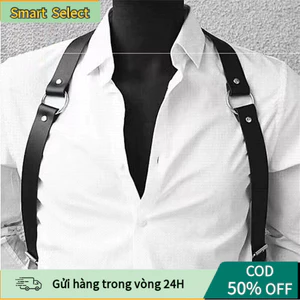 Dây Đeo Ngực Nam Phong Cách Hipster – Thắt Lưng Da Bản To 2.5cm Cá Tính