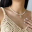 YOI Bohemian Sao Biển Mặt Dây Chuyền Ngọc Trai Hạt Vòng Cổ Có Thể Điều Chỉnh Chiều Dài Di Động Trang Sức Cho Đi Biển Kỳ Nghỉ Và Tiệc