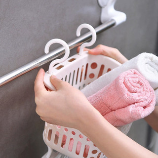 Giỏ Nhựa Móc Đa Năng - Giá Đỡ Phụ Kiện Tắm Phòng Tắm - Dụng Cụ Treo Bàn Chải & Bọt Biển Nhà Bếp