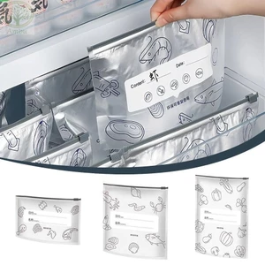 Amlu 10 Cái / túi đựng thực phẩm, túi đứng tủ đông lá nhôm tái sử dụng, giữ tươi, chống rò rỉ, an toàn nhà bếp