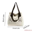 Túi Đeo Vai Canvas Tote Cho Nữ In Chữ Dễ Thương Dung Tích Lớn Dây Kéo Đóng Túi Xách Để Mua Sắm Du Lịch Làm Việc