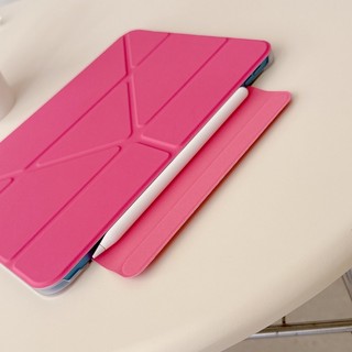 Ốp Lưng Có Thể Gập Lại Cho Mini6 Mini7 A17 Pro IPad 7 8 9 10 11 A16 Air Air2 Air4 Air5 Air6 10.9 "Pro11 Pro12,9 2018 2020 2021 2022 Air M2 M3 Pro M4 11 13 2024 2025 Hồng Nóng