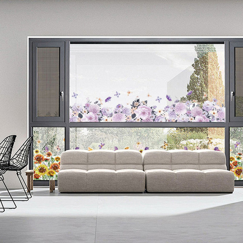 Sáng Tạo Trang Trí Tường Ván Chân Đế Miếng Dán Hộ Gia Đình Tự Dính Hoa Chống Thấm Nước Eo Dán Tường Phòng Khách Phòng Ngủ Đế