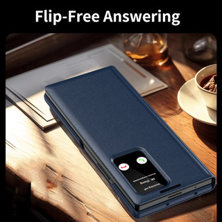 Bao da lật cho Samsung Galaxy Z Fold 7/6/5/4/3/2 5G, hộp đựng thẻ, ốp điện thoại thông minh