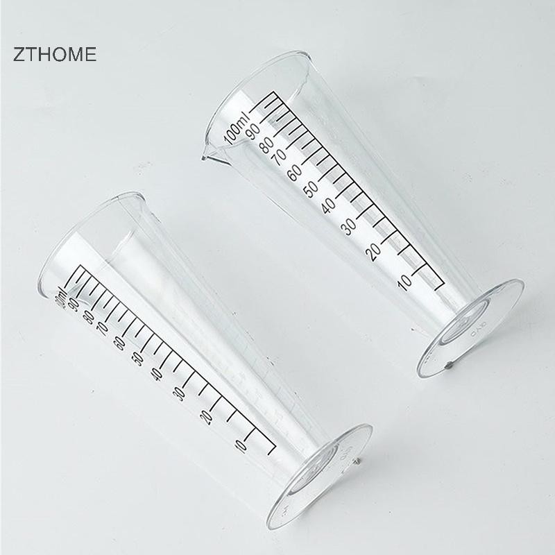 Cốc đo Acrylic cao cấp thực phẩm ZTHOME 100ml có cân - Không chứa BPA, Hoàn hảo để sử dụng nhà bếp & nhà hàng HOT