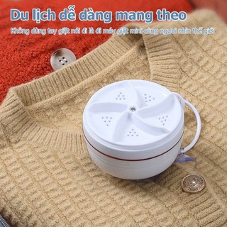 bé nhỏ Máy giặt mini siêu âm turbo xách tay-giặt tất Công suất mạnh giặt nhanh khô nhẹ gọn dễ mang theo du lịch tiện lợi