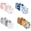 AMLU 4 Yếm Cho Bé, Khăn Nước Bọt Hai Lớp Cotton, Bộ Yếm In Hình Hoạt Hình Chất Lượng Cao Phụ Kiện Trẻ Sơ Sinh