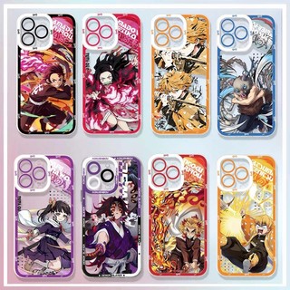 Ốp Điện Thoại Cho RENO 13 12 14 Pro10 Plus 14F 13F 12F OPPO A5 5G A5X A57 2022 A77S Anime Demon Slayer Hoạt Hình Nóng Silicon Trong Suốt Chống Sốc Trong Suốt Mềm Mại