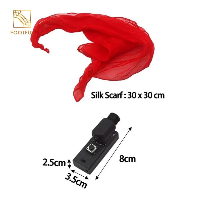 Bộ phụ kiện đồ chơi ảo thuật ảo thuật ảo thuật [Khăn lụa đỏ + Thẻ chơi + Bay