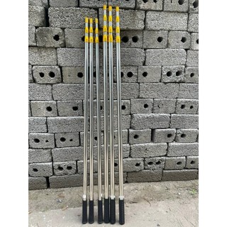 Sào Inox Đầu Vàng- Đầu Trắng 3m 4m 5m 6m 7m treo lồng chim,cây cảnh,quần áo, bẫy chim tiện lợi tặng kèm móc sào