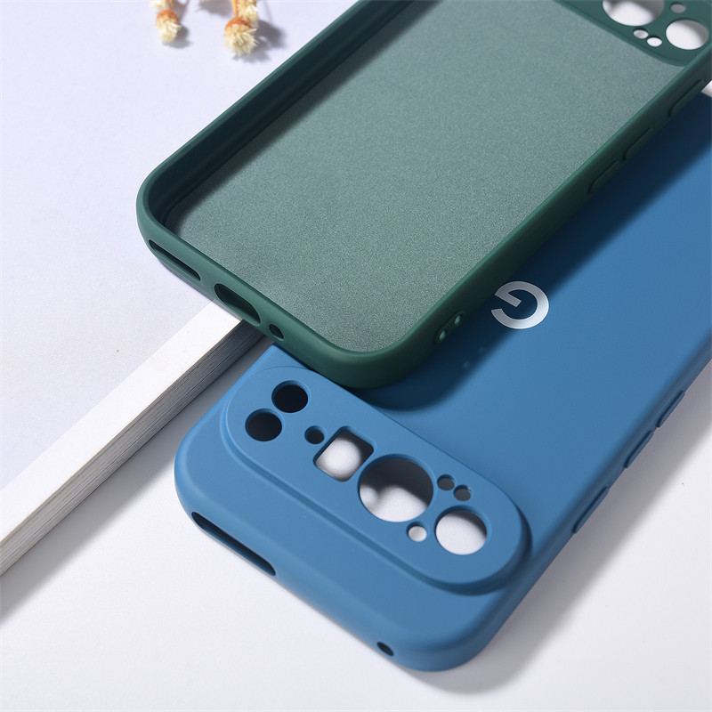 Ốp điện thoại Chính Hãng Cho Google Pixel 9 Pro XL Silicon Lỏng TPU Ốp điện thoại Cho Pixel 9A 9 9Pro 9ProXL Mềm Chống Sốc Bảo Vệ Coque