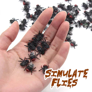 5 / 10 Chiếc Ruồi Đùa Prank Centipede Đồ Chơi Ngày Cá Giả Côn Trùng Halloween Tiện Ích
