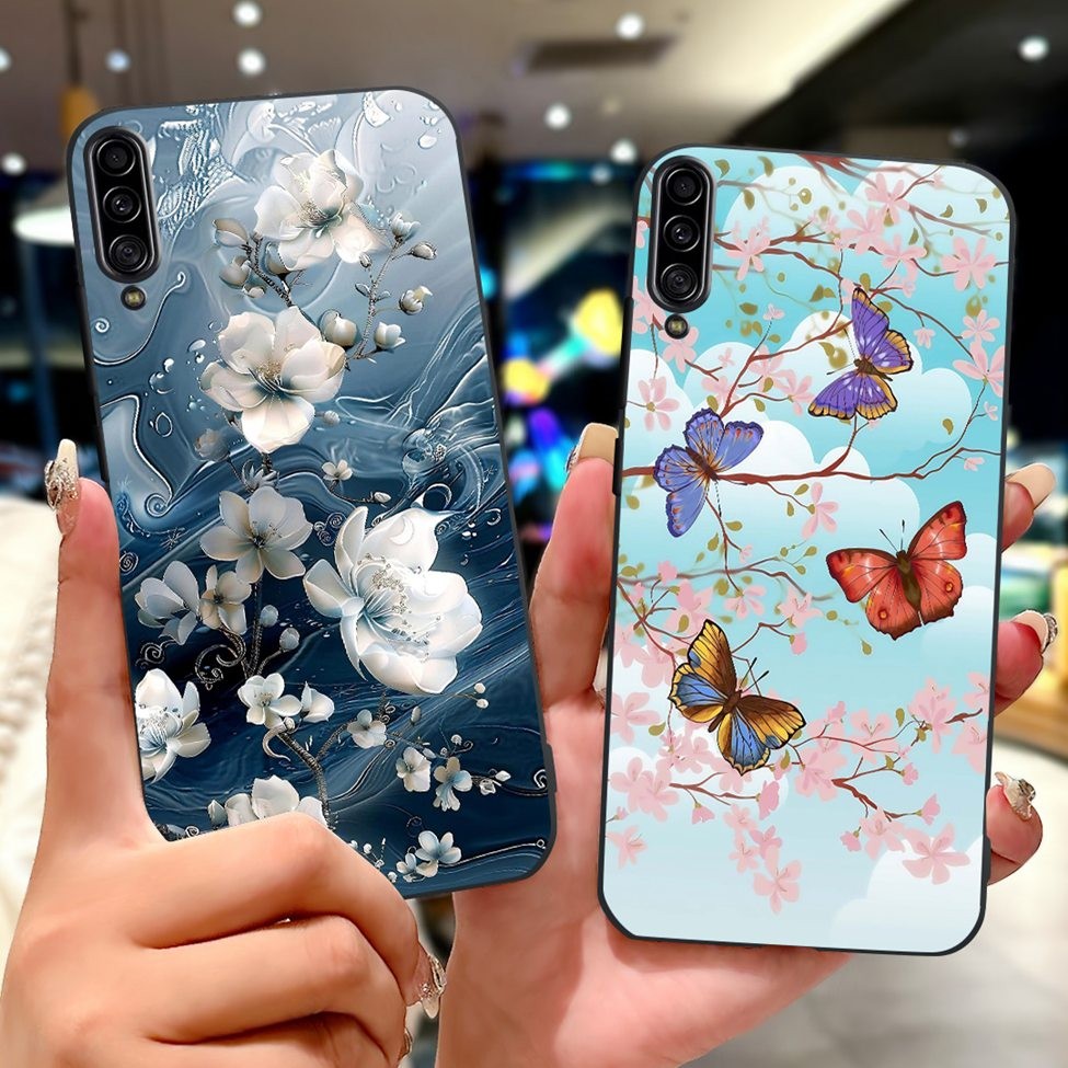 Dành Cho Samsung A90 5G Ốp Lưng SM-A908B Mèo Dễ Thương Thời Trang Hoa Sơn Thoáng Mát Cho Samsung Galaxy A90 5G Ốp Lưng Điện Thoại SM-A908N SM-A9080