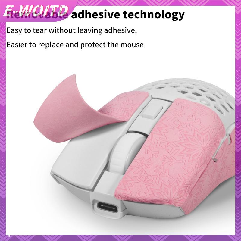 E-woitd 12 * 11cm DIY Chống Trơn Trượt Phong Cách Đa Năng Miếng Dán Chuột Chơi Game Không Dây Chống Mồ Hôi Chuột Cầm Băng PC Chống Mài Mòn Máy Tính Để Bàn Laptop HNVN