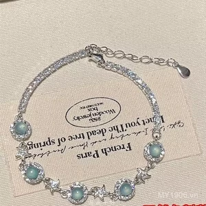 Vòng tay kim cương nữ ánh sáng sang trọng, phong cách mới từ Trung Quốc
