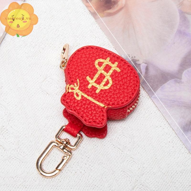 VASTJI 1 Mảnh Quần Áo Thời Trang Phụ Kiện Túi Đựng Tiền Gấu Trúc Hoạt Hình Cá Tính Sáng Tạo Túi Da Móc Khóa Mặt Dây Chuyền Quà Tặng Sinh Nhật VN