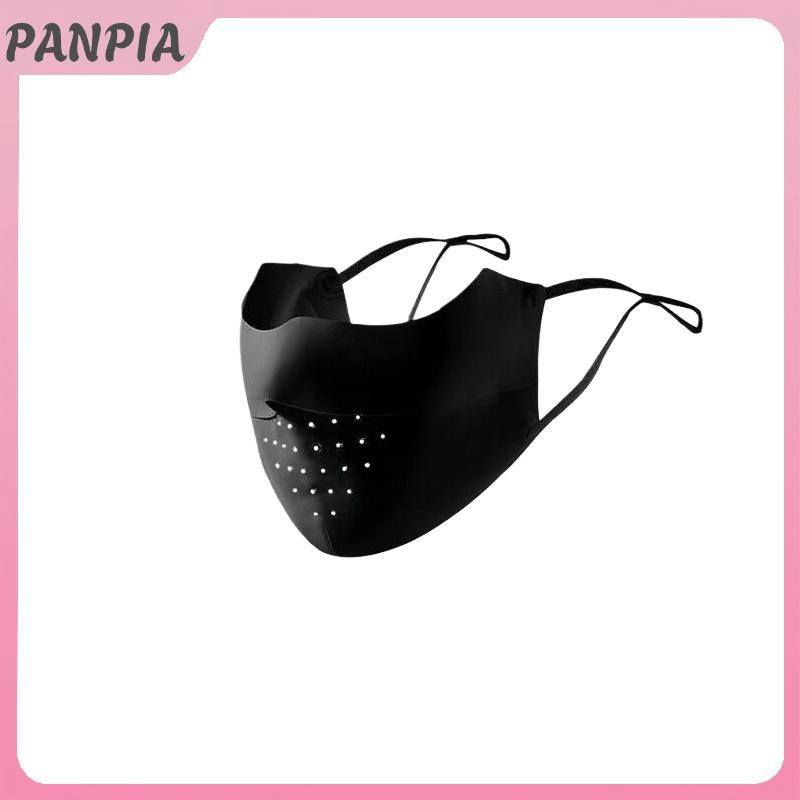 PANPIA-Mặt nạ chống nắng lụa băng liền mạch mùa hè dành cho nữ Chống thấm mỏng thoáng khí Tấm che nắng toàn mặt Mặt nạ bảo vệ mắt Phong cách mỏng
