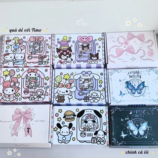 Hộp Quà Giấy In Hoạ Tiết Hoạt Hình Kuromi Shin Cute Tổng Hợp Gói Card Đóng Hàng Tặng GQ62