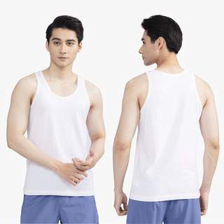 COMBO 3 Áo thun ba lỗ nam trắng Mentoris, chất liệu 95% cotton, tôn dáng, thể thao, thấm hút mồ hôi CB3MC02