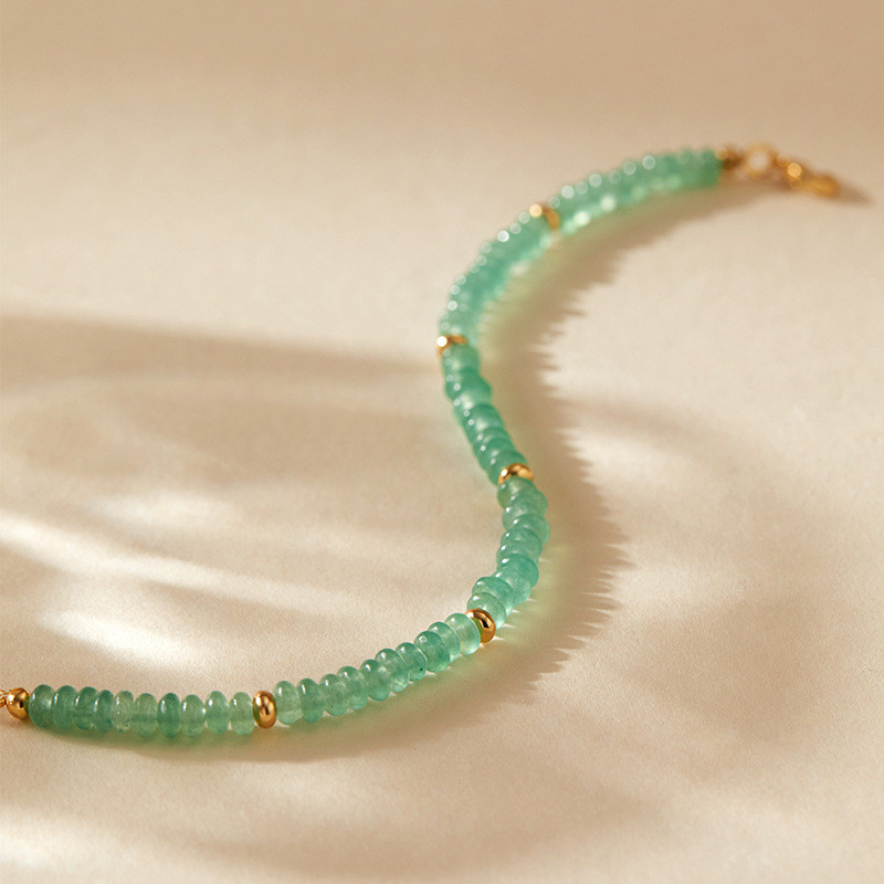 Vòng tay đính cườm nhiều màu cho nữ, dây mạ vàng có thể điều chỉnh, trang sức thủ công boho tối giản