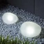Đèn đá DUSKGLOW, Đèn LED trang trí mặt đất bằng kính mờ, Đèn mặt đất chạy bằng không thấm nước ngoài trời Đèn lồng chống nước Bãi cỏ