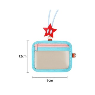 Hộp đựng thẻ WOAY, Vỏ mềm Thẻ ID công dụng kép, có dây buộc Quà tặng giữ huy hiệu làm việc trong suốt