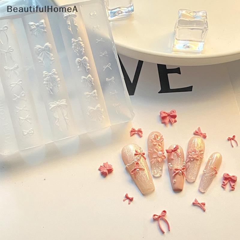 BeautifulHomeA Bánh Kem Váy Nơ Ruy Băng 3D Acrylic Khuôn Trang Trí Móng Tay Nghệ Thuật DIY Thiết Kế Silicon Móng Tay Nghệ Thuật Khuôn Mẫu Cho Móng Tay Quyến Rũ VN