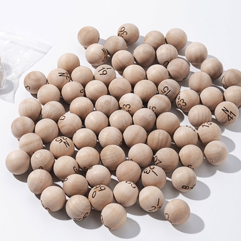 BTF 75 Chiếc Bingo Bóng Số Lớn Chữ Cái Dễ Đọc Bóng Bingo Bền Đẹp