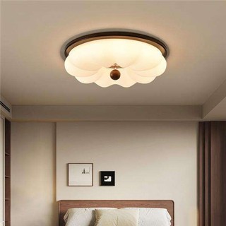 AIMI Đèn Ốp Trần Đèn Trần Bằng Gỗ Chụp Đèn Acrylic Đèn Led Thời Trung Cổ Phòng Ngủ Đèn Trang Trí Phòng Khách Phòng Ăn Phòng Học Trung Tâm