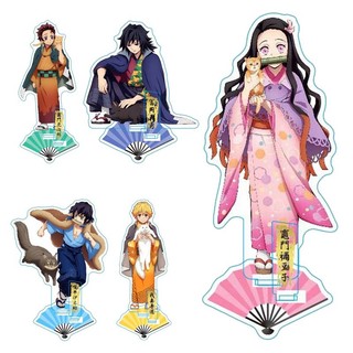 Mô Hình Anime Demon Slayer 12cm – Standee Acrylic Kimetsu no Yaiba, Trang Trí Bàn, Quà Tặng