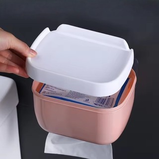 [Đến 3-5 ngày] Hộp đựng khăn giấy chống nước có giá đỡ điện thoại | Hộp đựng khăn giấy bằng nhựa hiện đại cho phòng tắm ô tô phòng khách | Thiết kế dễ dàng & 4 màu