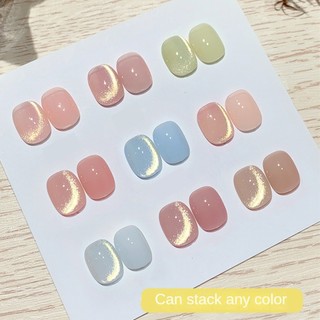 XEIJAYI Gel làm móng mắt mèo vàng ánh sáng cao, keo dán móng nghệ thuật cho tiệm