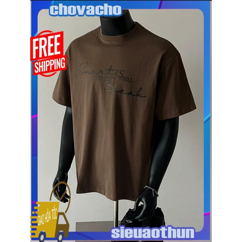 Áo thun Stee Cổ tròn in SMART Localbrand ICVCVNI Unisex