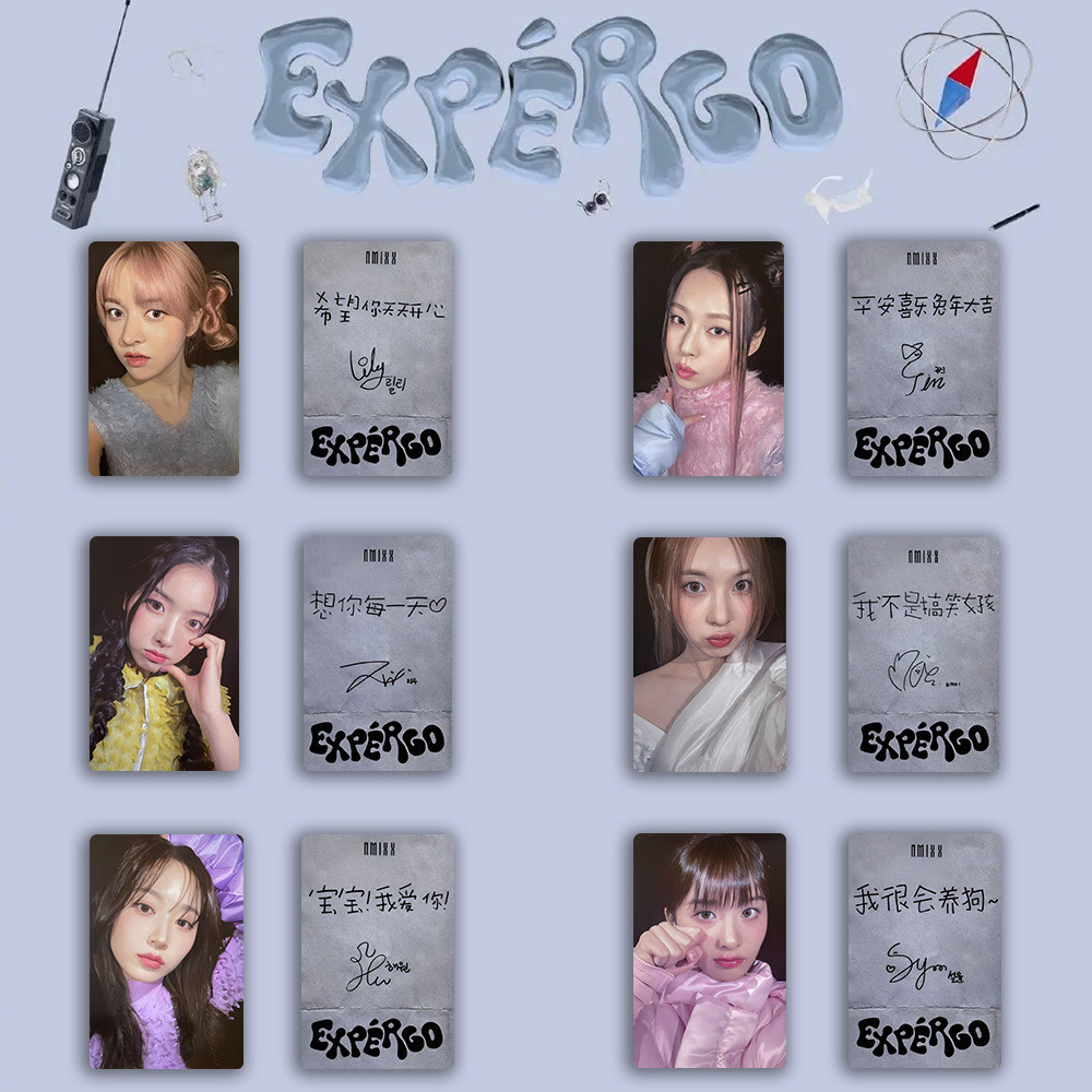 6 Chiếc NMIXX Photocards Expergo Album Fe3O4: BREAK DASH Lomo Cards LILY HAEWON SULLYOON BAE JIWOO KYUJIN Ảnh Bưu Thiếp Kpop YM