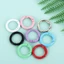 FUHUIOT 5 Chiếc Vòng Tròn Móc Khóa Kẹp, Kim Loại Nhiều Màu Sắc Có Thể Mở Vòng Carabiner, DIY Bền 25 Mm Khóa Mùa Xuân Trang Sức