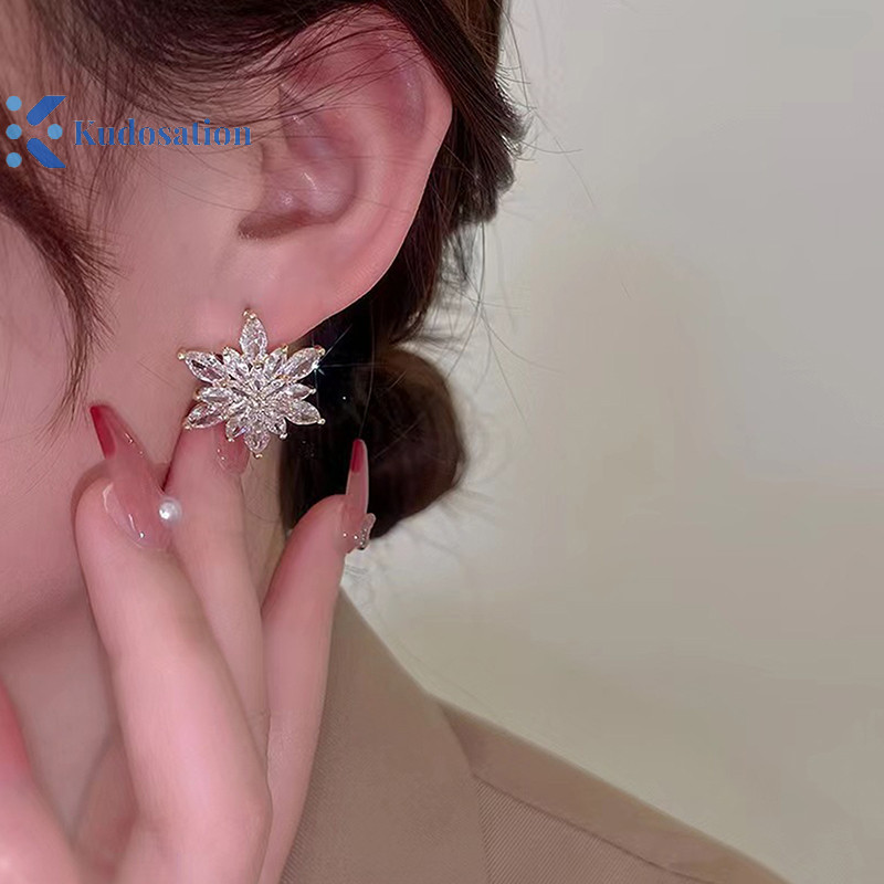Kudosation Pha Lê Bông Tuyết, Hoa Zircon, Dành Cho Nữ, Dự Tiệc Cưới, Trang Sức Quà Tặng