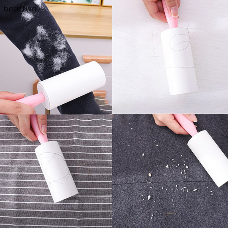 < Beartwo > Lint Roller Refills Remover Pet Dog Hair Clothing Sofa Dust Remover Bàn chải có thể thay thế Cuộn Phụ kiện làm sạch đẹp
