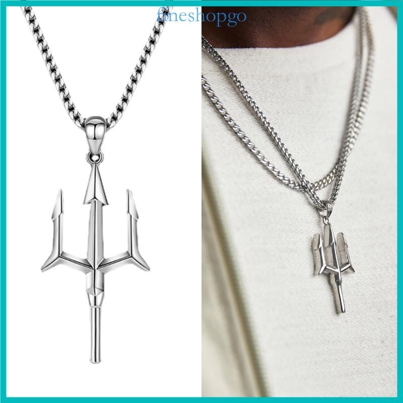 Tinh Tế Tối Giản Trident Vòng Cổ Thần Thoại Quyến Rũ Xương Đòn Dây Chuyền Thần Thoại Thanh Lịch