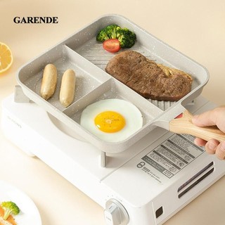 Garende Chảo Chiên Chống Dính Di Động Chia Nướng Nồi Chiên Vuông Omelette Cho