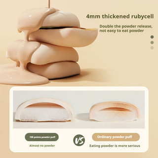 Amortals 100 Điểm Marshmallow Super Soft Powder Puff 🍎 🇲 ❈ 100 ✲ ❈ ❈ ❈ ❈ ❈ ❈ Đệm khí không bột Công cụ trang điểm mặt bọt biển ướt và khô không bột